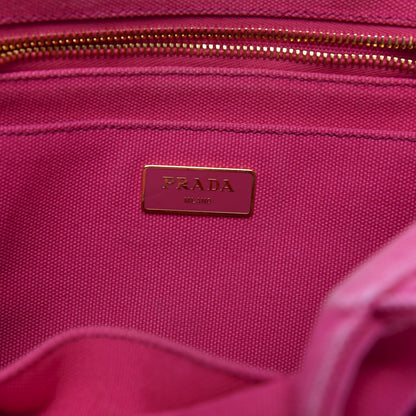 Prada Canapa Small Logo Tote Fuxia 8 of 10