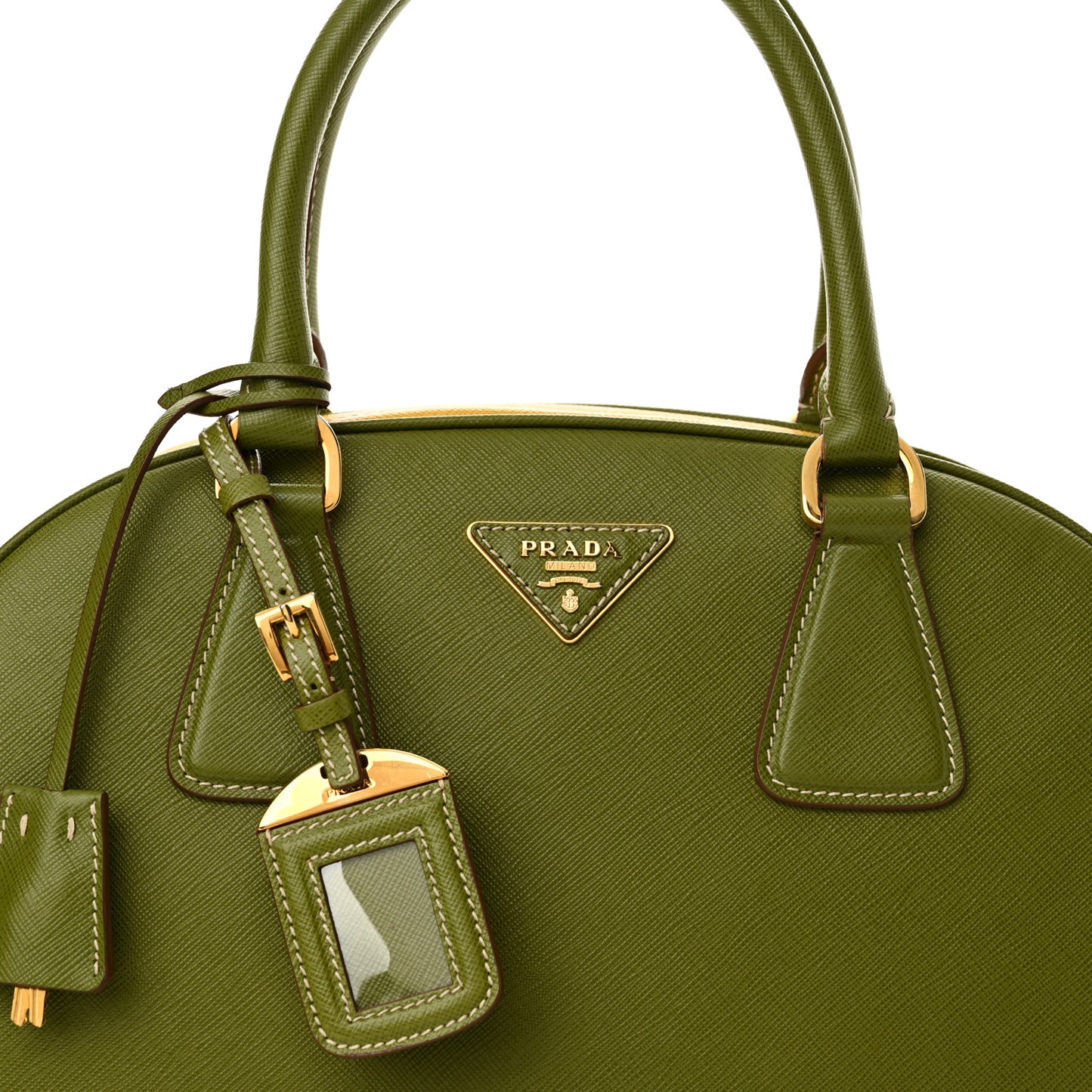 Saffiano Lux Bowling Bag Edera Mimosa