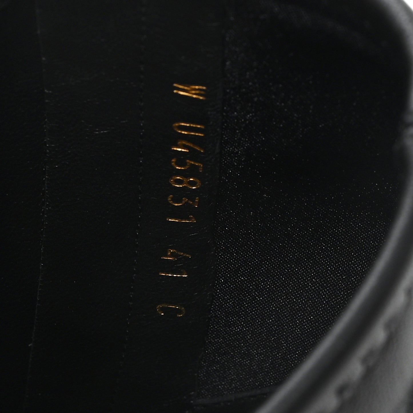 Stretch Lambskin Cap Toe CC Uniform Short Boots 41 Black