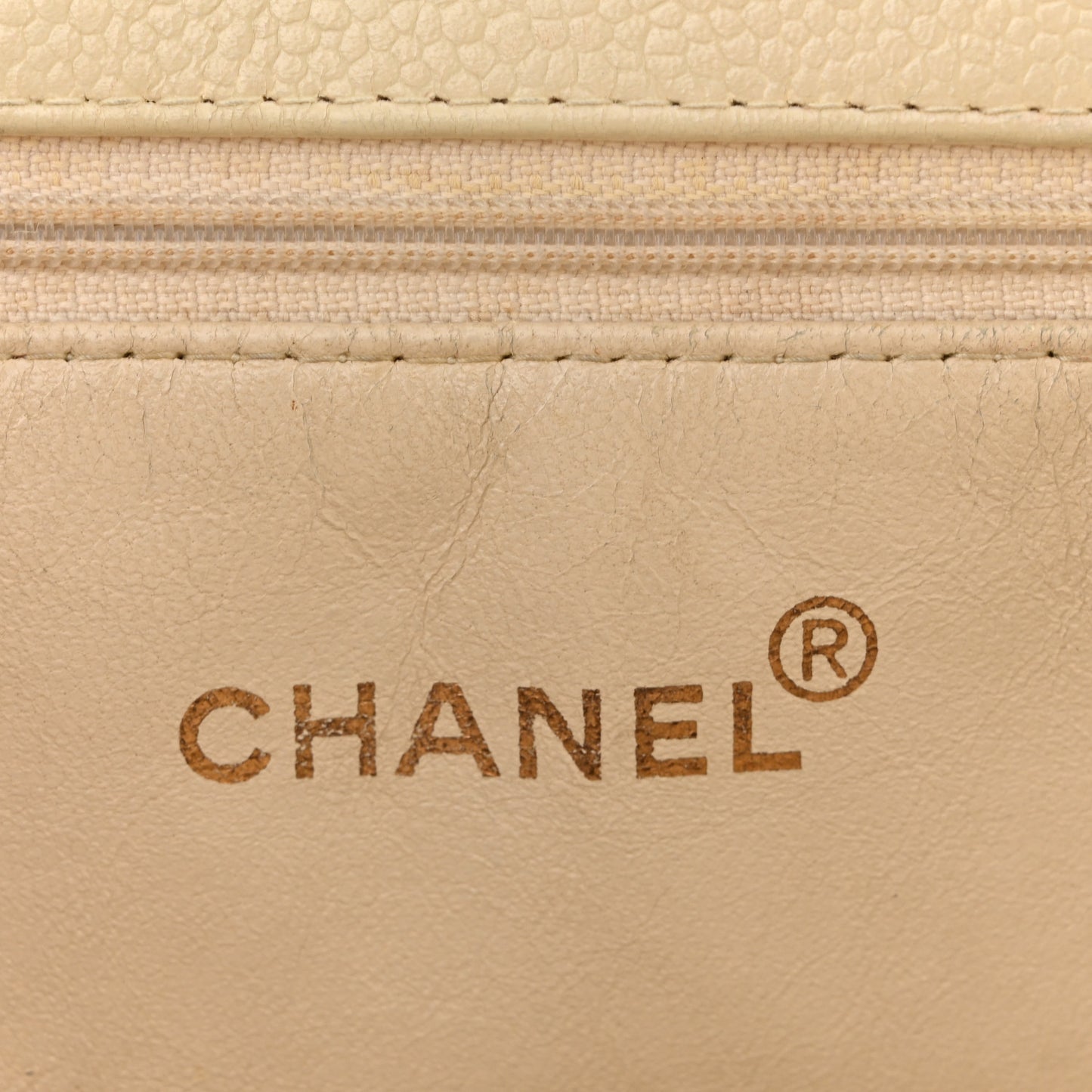 Caviar Quilted Timeless CC Shopping Tote White