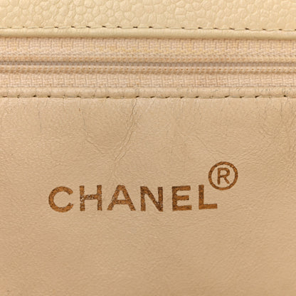 Chanel Caviar Quilted Timeless CC Shopping Tote White 6 of 14