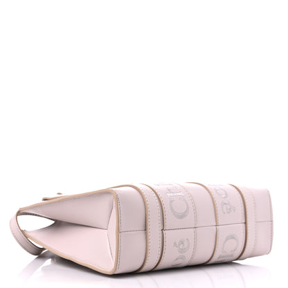 Chloe Calfskin Small Woody Ribbon Tote Cement Pink 4 of 13