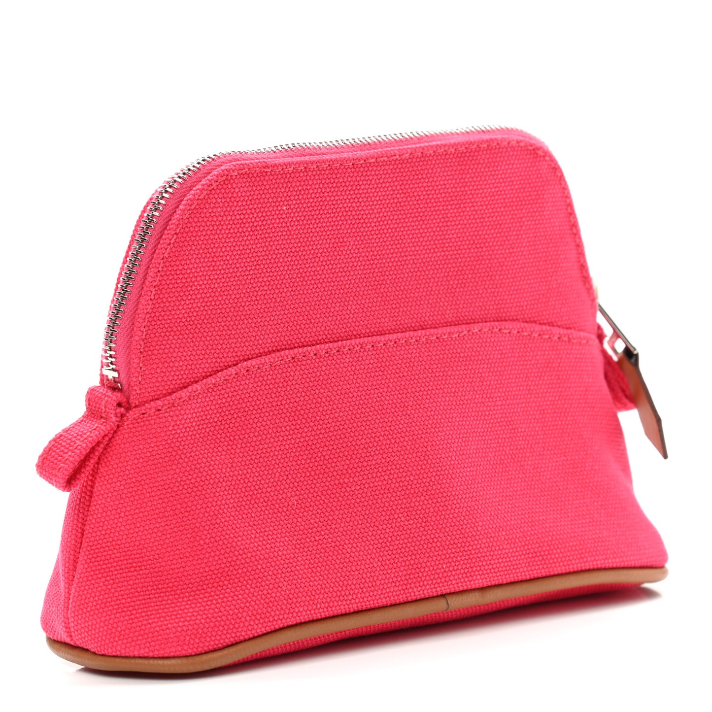 Cotton Canvas Mini Mini Bolide Travel Cosmetic Pouch Hibiscus