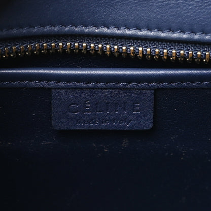 Celine Smooth Calfskin Nano Luggage Navy Blue 6 of 13