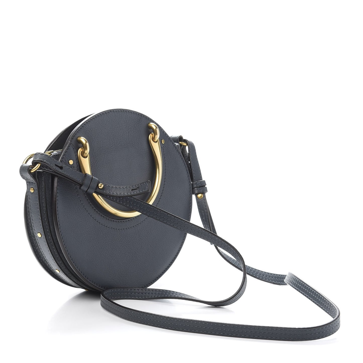 Goatskin Suede Small Pixie Bag Silver Blue