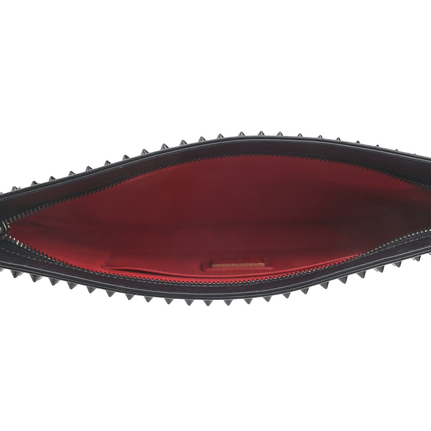 Christian Louboutin Calfskin Studded Clutch Black 5 of 6