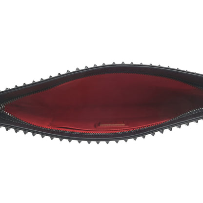 Christian Louboutin Calfskin Studded Clutch Black 5 of 6