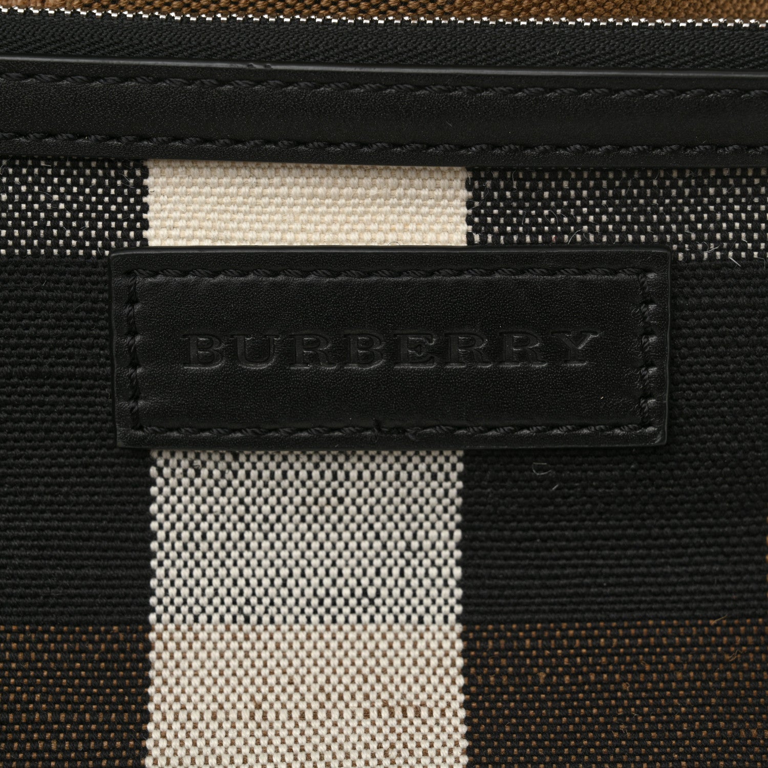 Burberry Canvas Mega Check Medium Maidstone Black 7 of 14