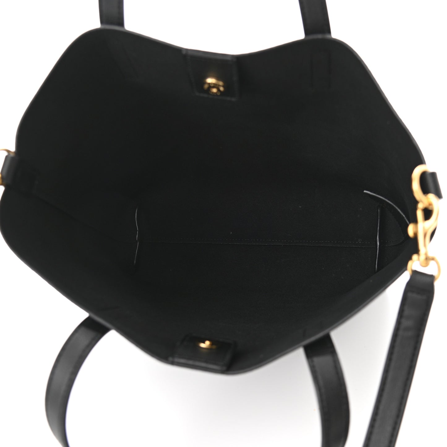 Calfskin Toy Shopping Tote Black