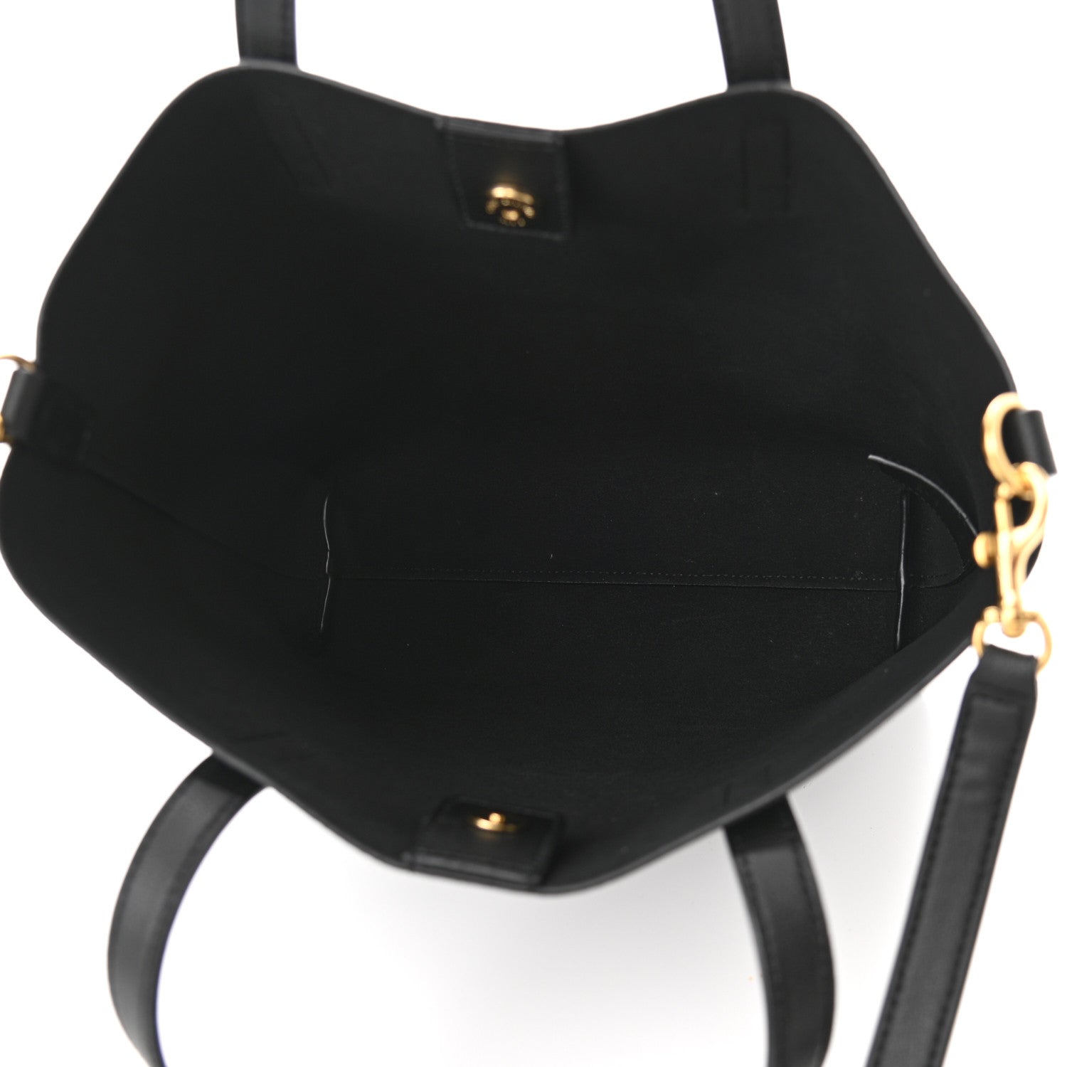 Saint Laurent Calfskin Toy Shopping Tote Black 5 of 10