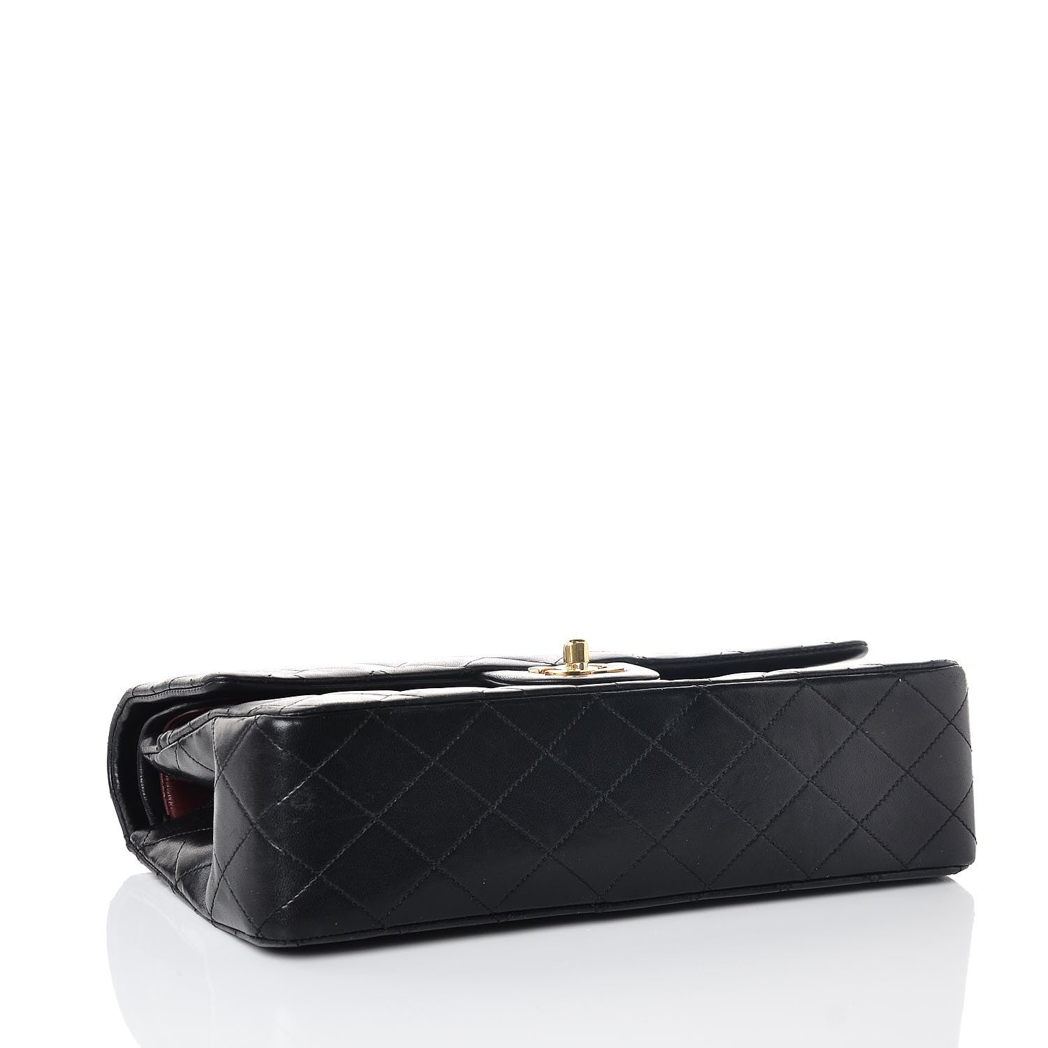 Chanel Lambskin Quilted Medium Double Flap Bag Black 5 of 10