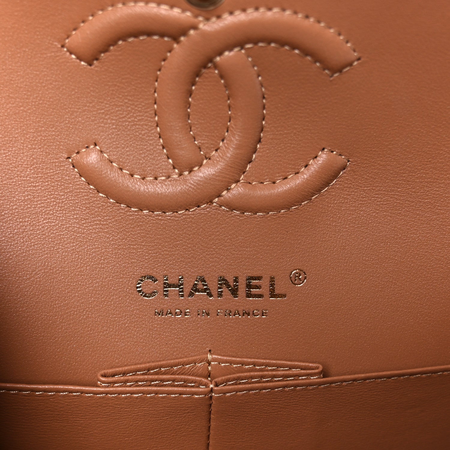 Chanel Lambskin Quilted Small Double Flap Brown 6 of 12