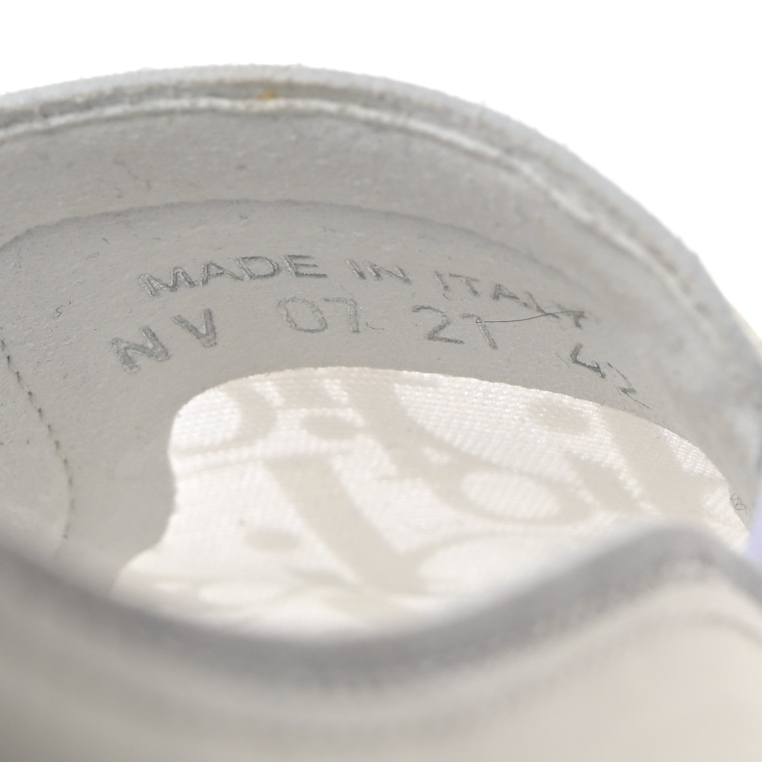 Christian Dior Technical Canvas Oblique Mens B23 Slip On Sneakers 42 White 7 of 9