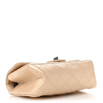 Chanel Metallic Sheepskin Quilted 2.55 Reissue Mini Flap Beige 4 of 11