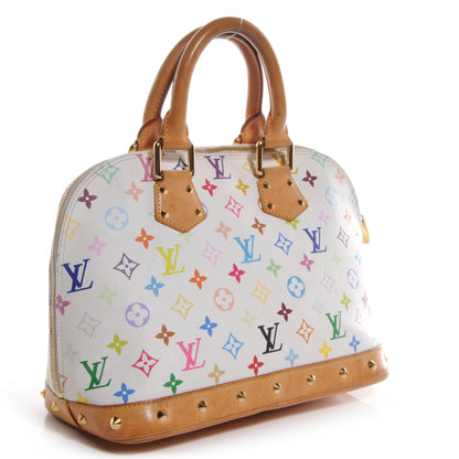 Louis Vuitton Monogram Multicolor Alma White 3 of 8