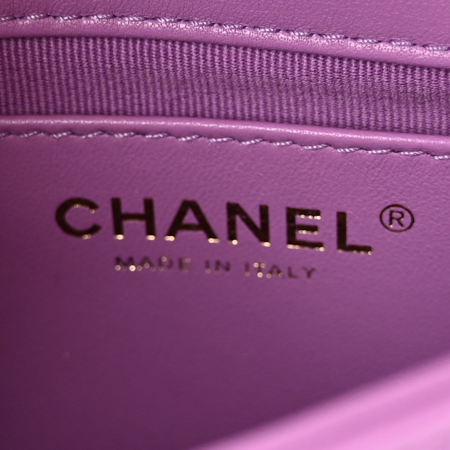 Chanel Lambskin Quilted Mini Funky Town Flap Purple 6 of 11