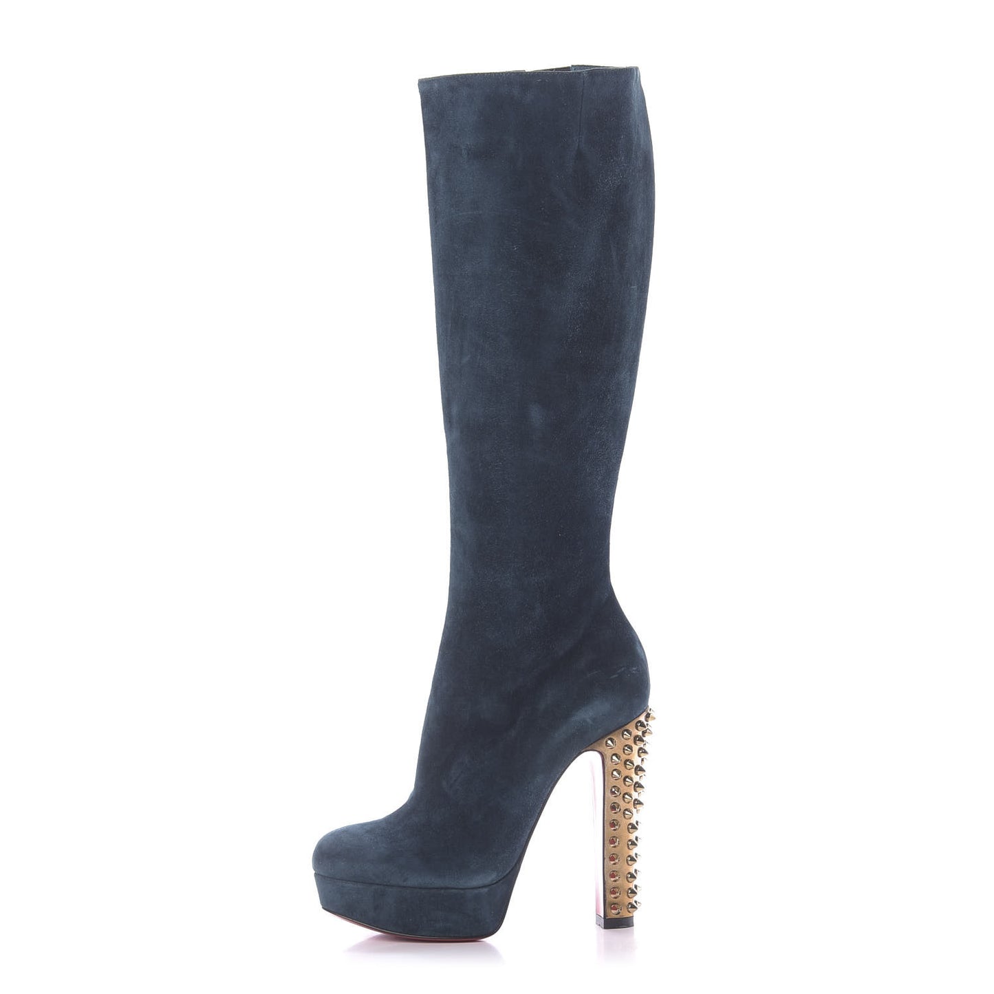 Suede Specchio Taclou Botta 140 Knee Boots 36 Blue