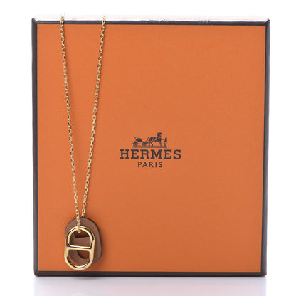 Hermes Swift O'Maillon Pendant Necklace Gold 6 of 6