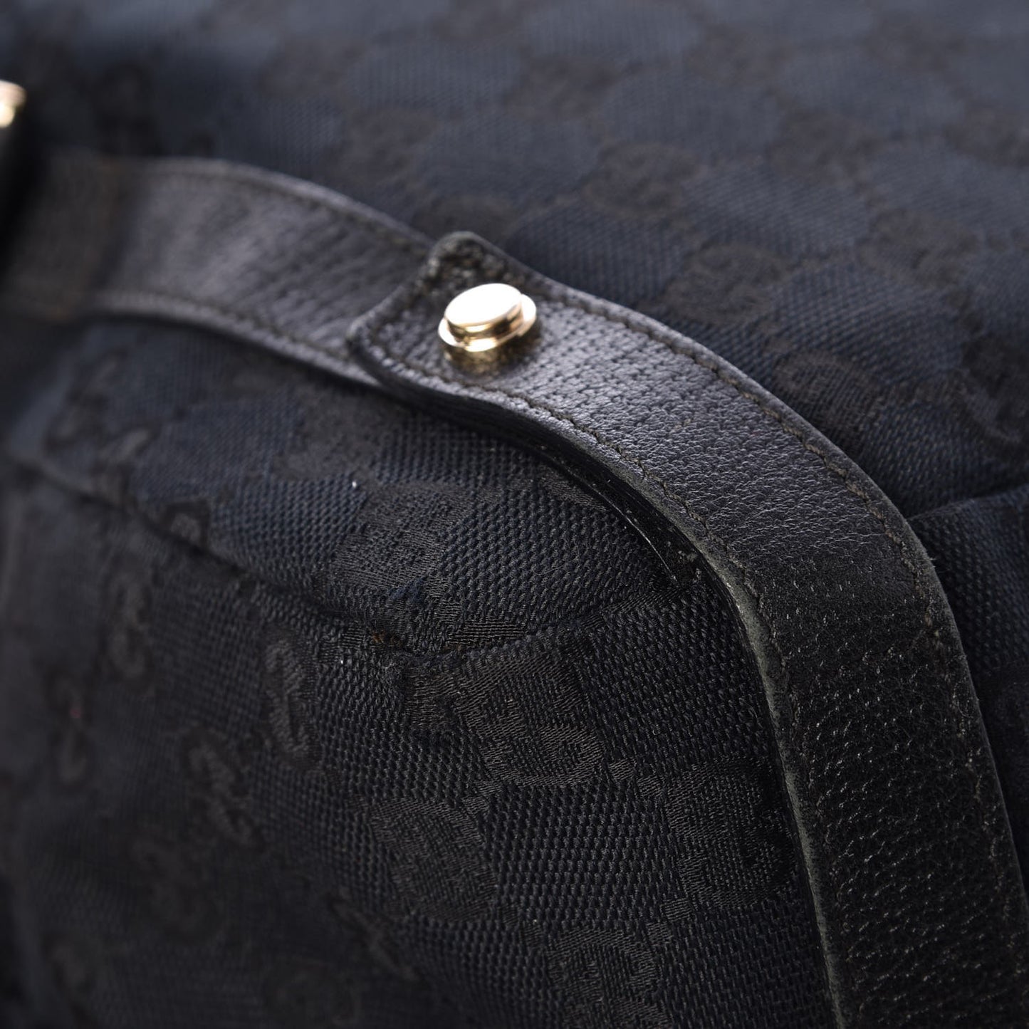 Monogram Medium Abbey Shoulder Bag Black