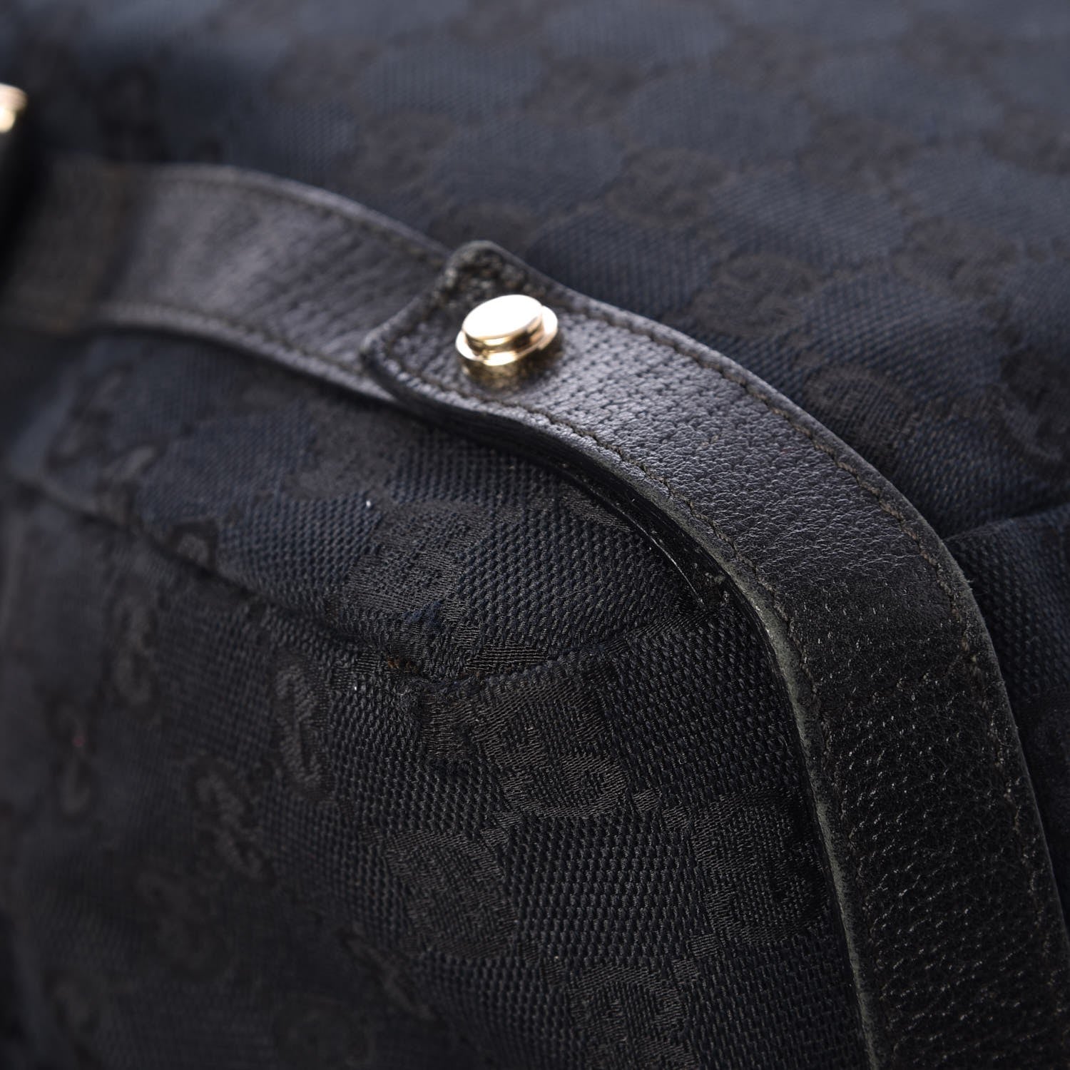 Gucci Monogram Medium Abbey Shoulder Bag Black 11 of 12