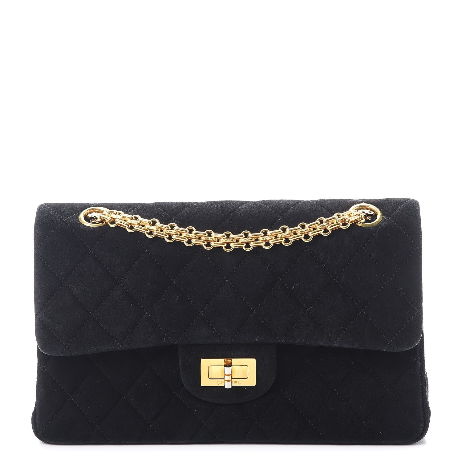 Chanel Suede 2.55 Reissue 225 Flap Black 1 of 17