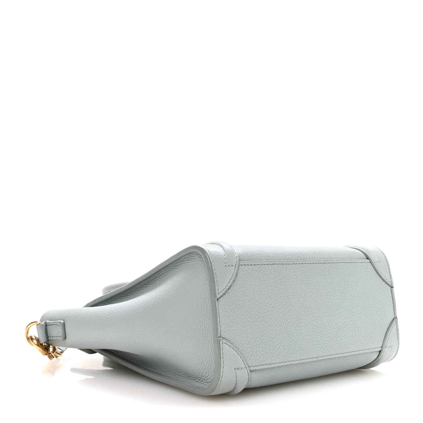 Drummed Calfskin Nano Luggage Almond