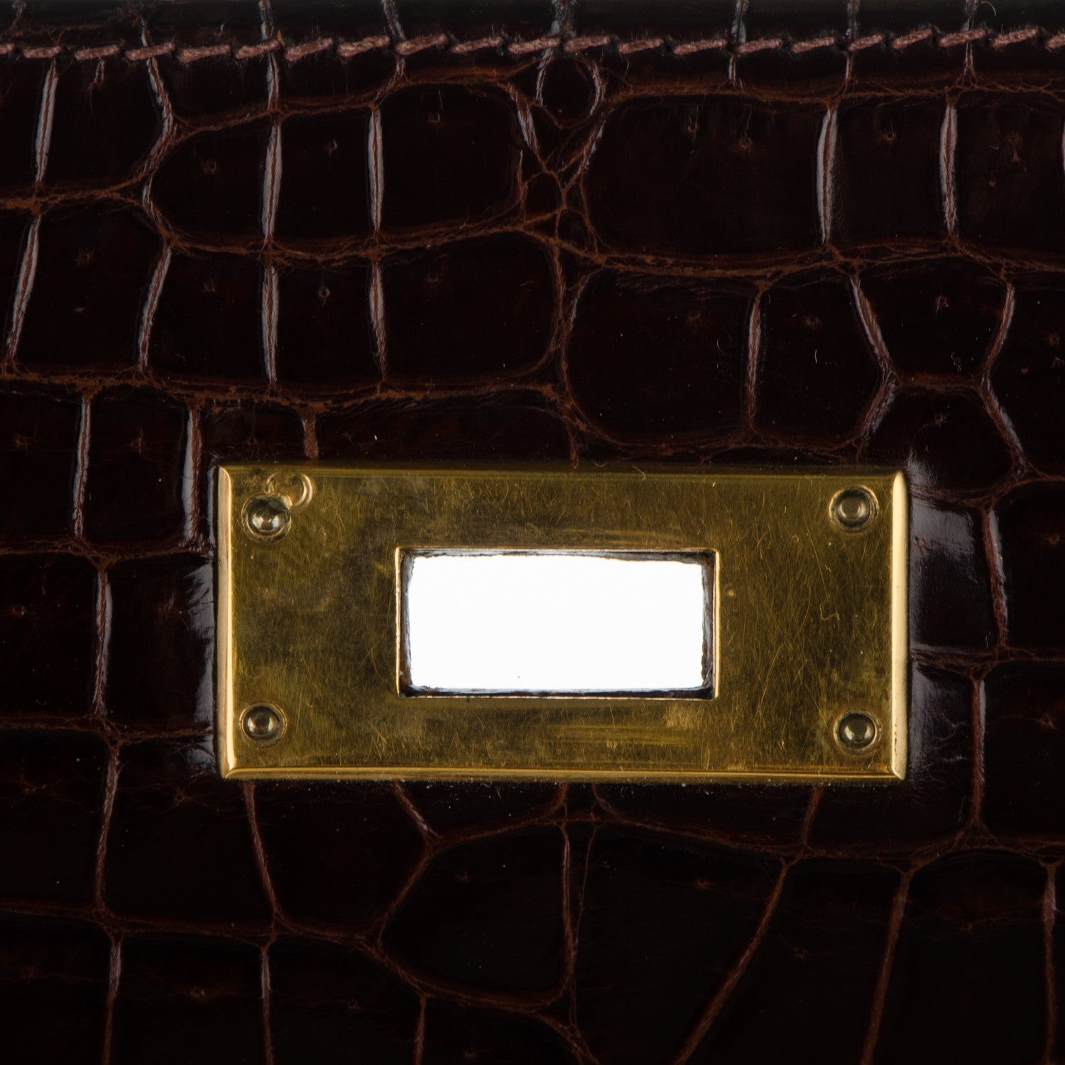 Hermes Shiny Crocodile Kelly 28 Havane 16 of 20