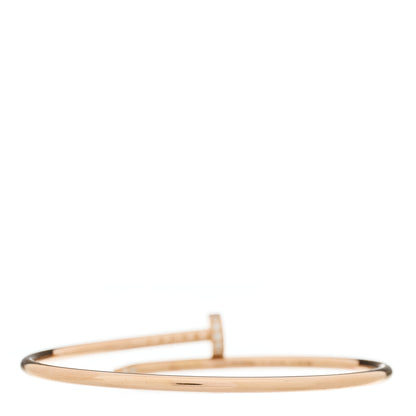 Cartier 18K Pink Gold Diamond Small Juste Un Clou Bracelet 16 4 of 4