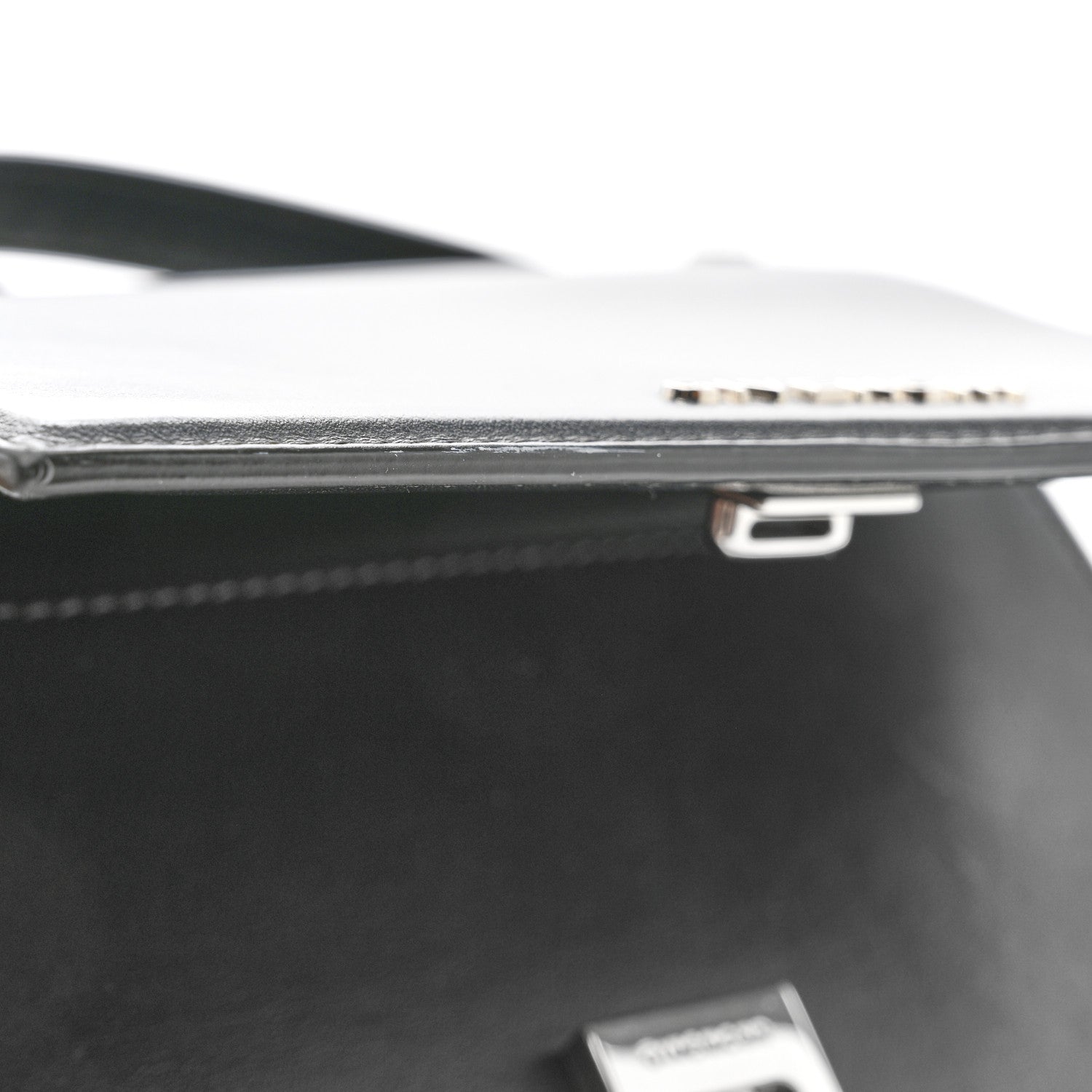 Givenchy Calfskin Mini Pandora Box Logo Strap Crossbody Bag Black 11 of 12