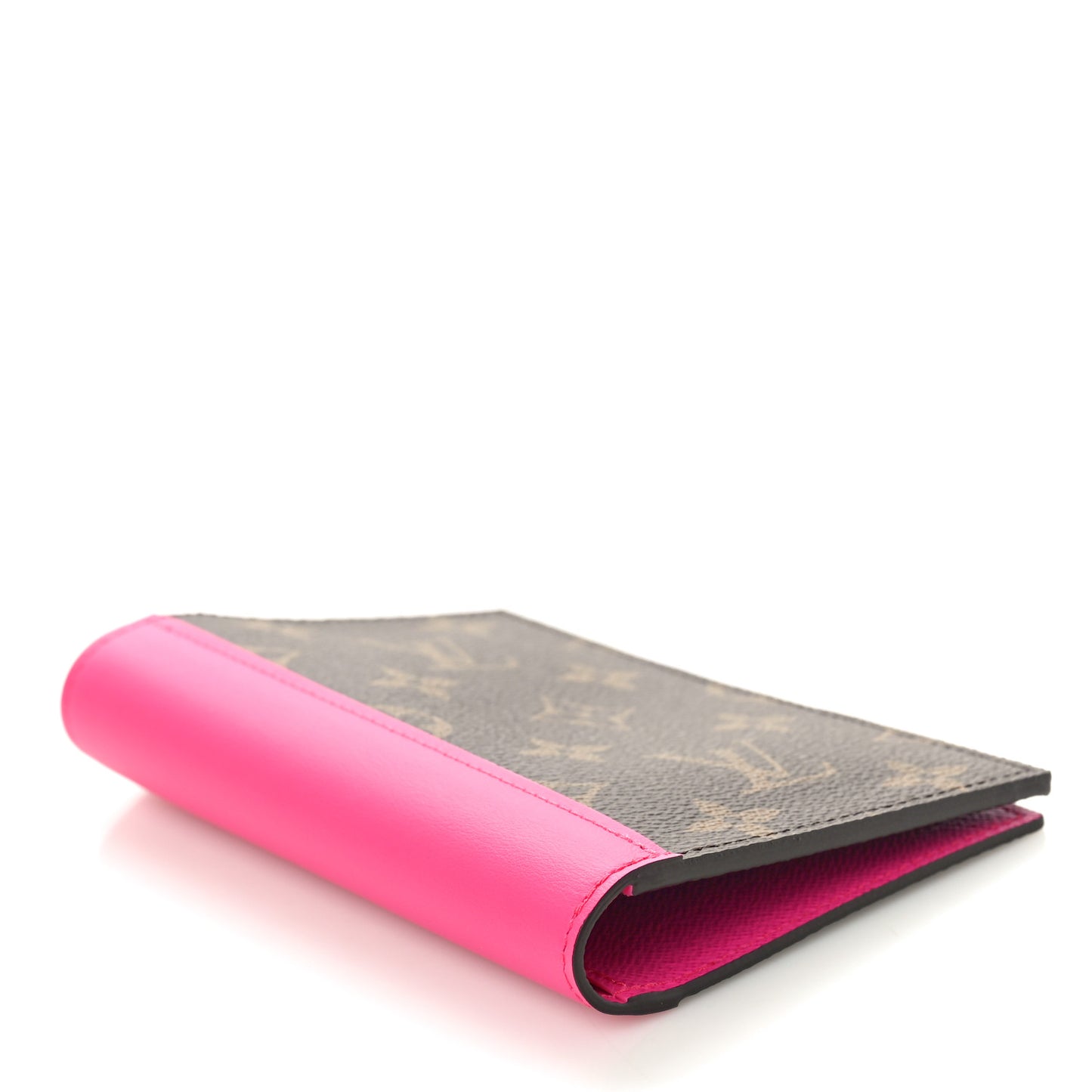 Monogram Macassar Passport Cover Fuchsia