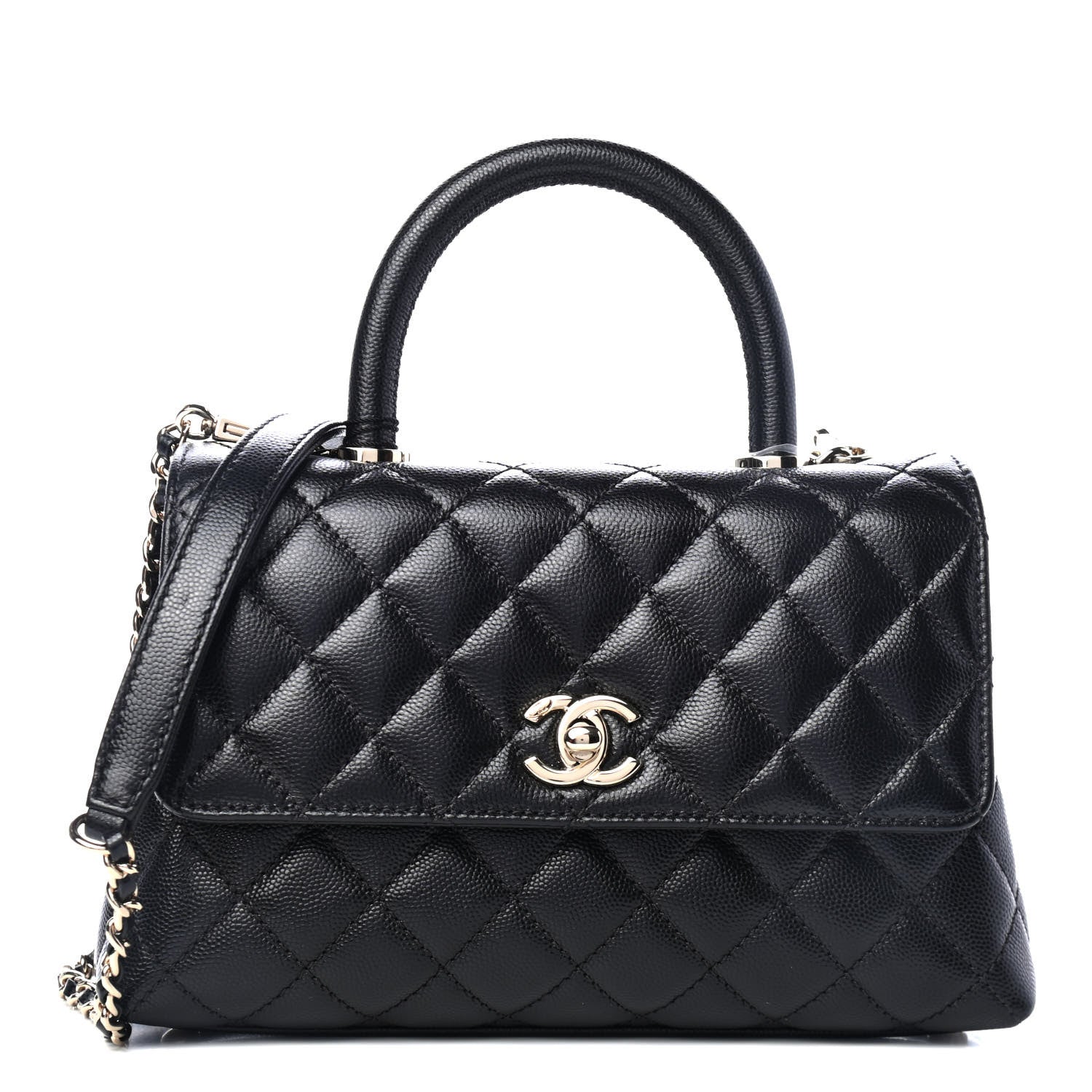 Chanel Caviar Quilted Mini Coco Handle Flap Black 1 of 5