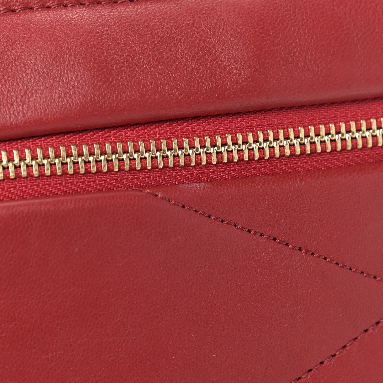 Lanvin Lambskin Quilted Medium Sugar Flap Shoulder Bag Red 9 of 14