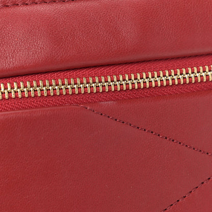 Lanvin Lambskin Quilted Medium Sugar Flap Shoulder Bag Red 9 of 14