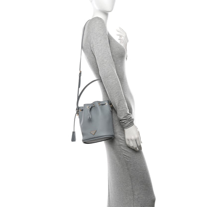 Prada Calfskin Mini Bucket Bag Opaline 2 of 11