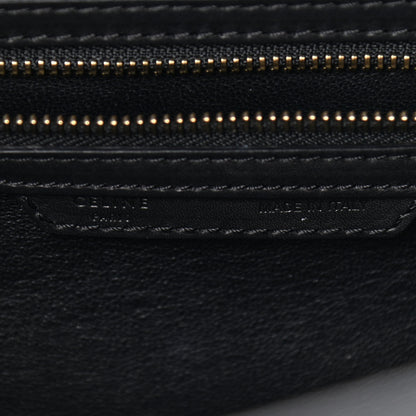 Celine Bullhide Calfskin Mini Bi-Color Luggage Black White 6 of 12