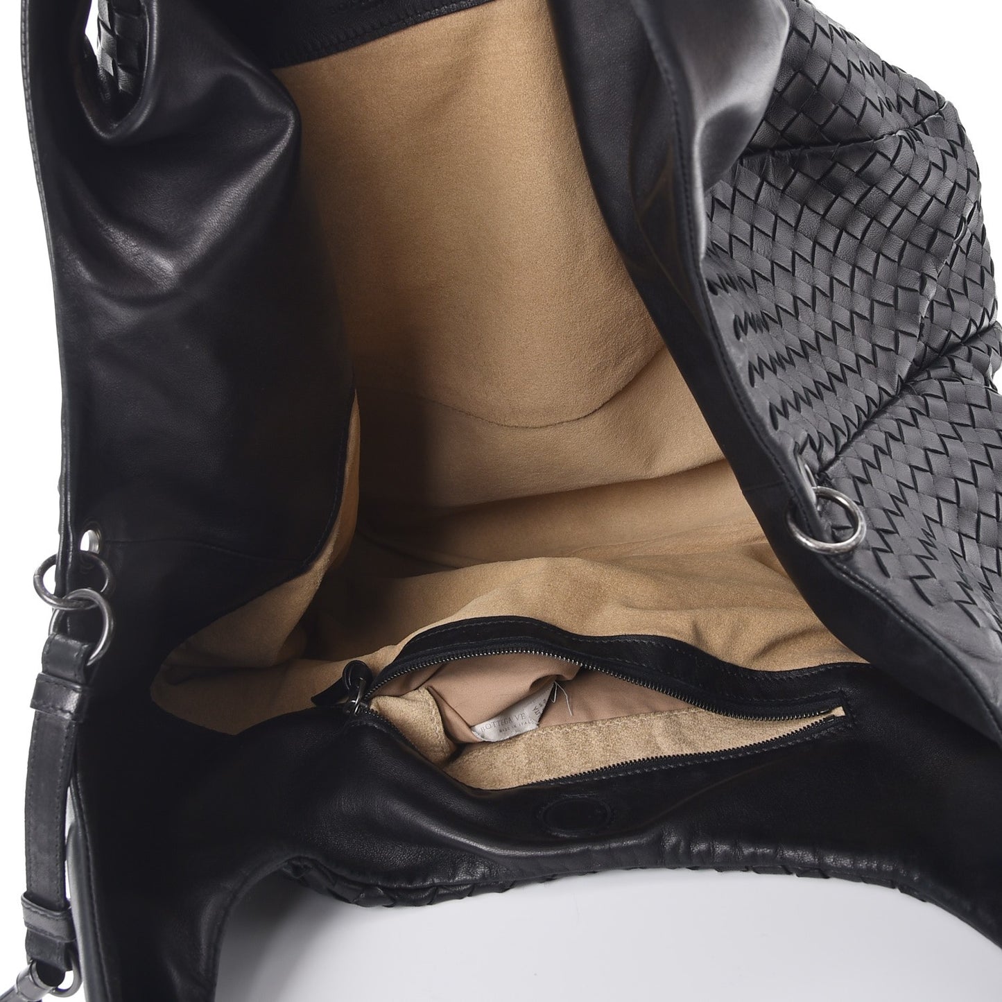 Nappa Intrecciato Large Campana Nero Black