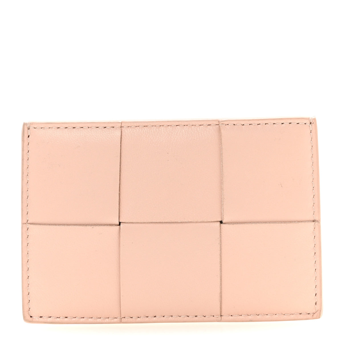 Nappa Maxi Intrecciato Card Holder Melon Washed