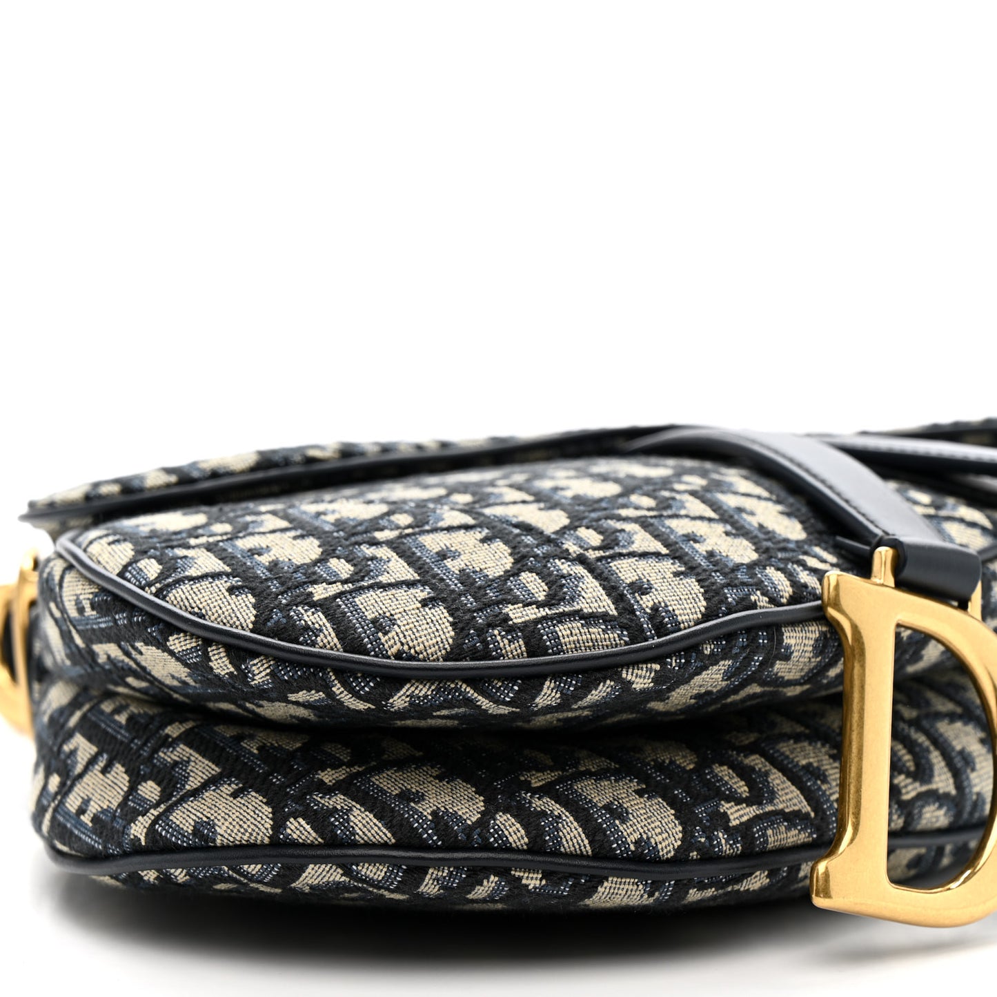 Oblique Saddle Bag With Strap Blue