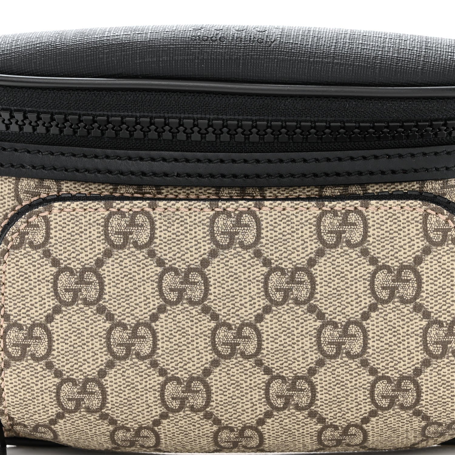 Gucci GG Supreme Monogram Belt Bag Black 9 of 11
