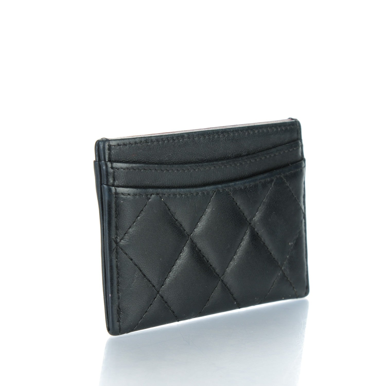 Chanel Lambskin Quilted Card Holder Black 3 of 8