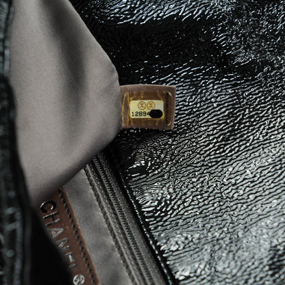 Chanel Vinyl Rock In Moscow Single Flap Black 7 of 9