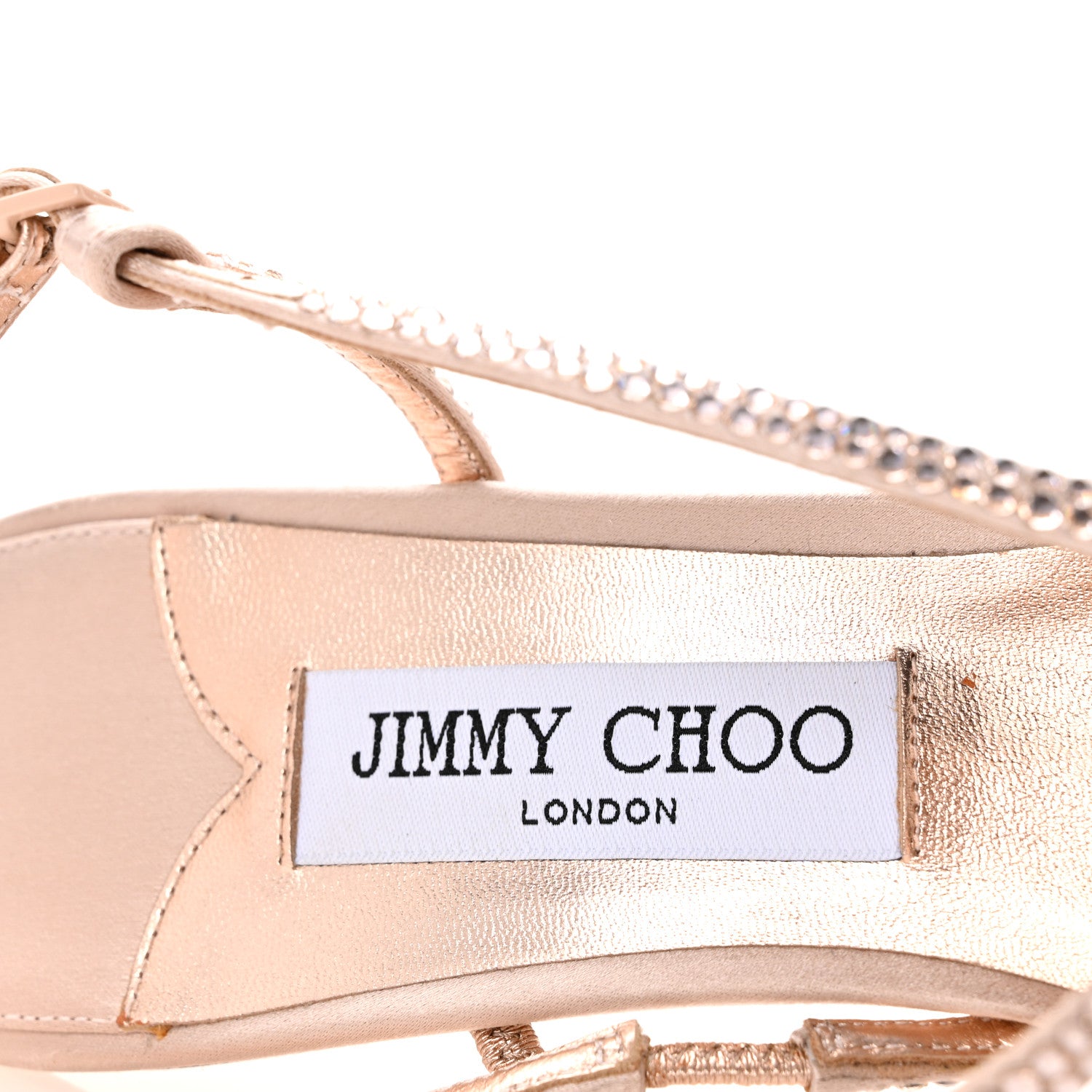 Jimmy Choo Satin Crystal Etana 80 Sandals 39.5 Macaron 8 of 11