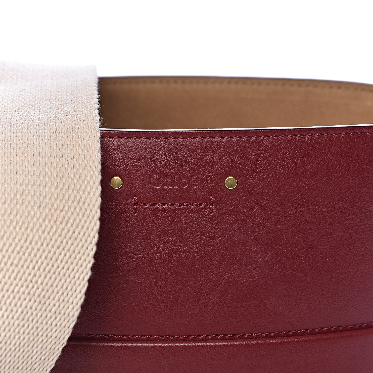 Chloe Smooth Calfskin Small Roy Bucket Bag Plum Purple 12 of 12