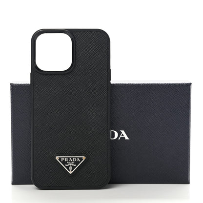 Prada Saffiano Metal iPhone 13 Pro Max Case Black 9 of 9