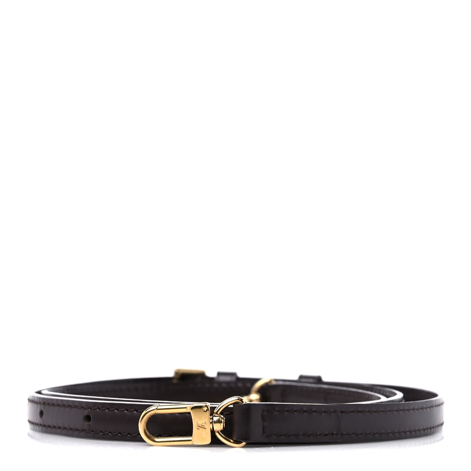 Louis Vuitton Calfskin 12mm Adjustable Shoulder Strap Brown 1 of 4