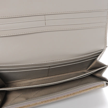 Burberry Patent Penrose Continental Wallet Pale Grey 5 of 9