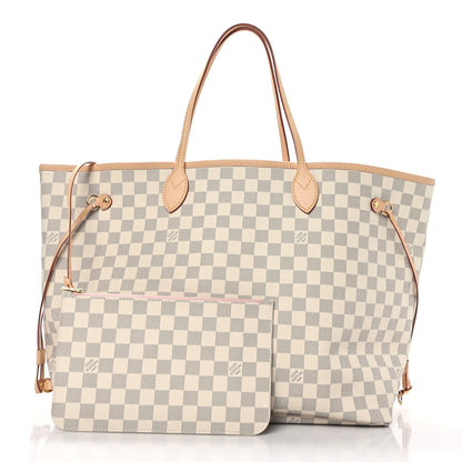Louis Vuitton Damier Azur Neo Neverfull GM Rose Ballerine 3 of 10