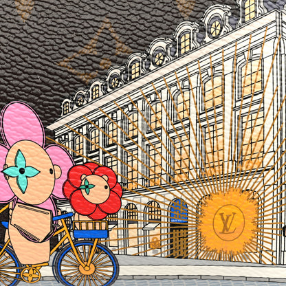 Louis Vuitton Monogram 2022 Christmas Animation Paris Mini Pochette Accessories Pink 7 of 9