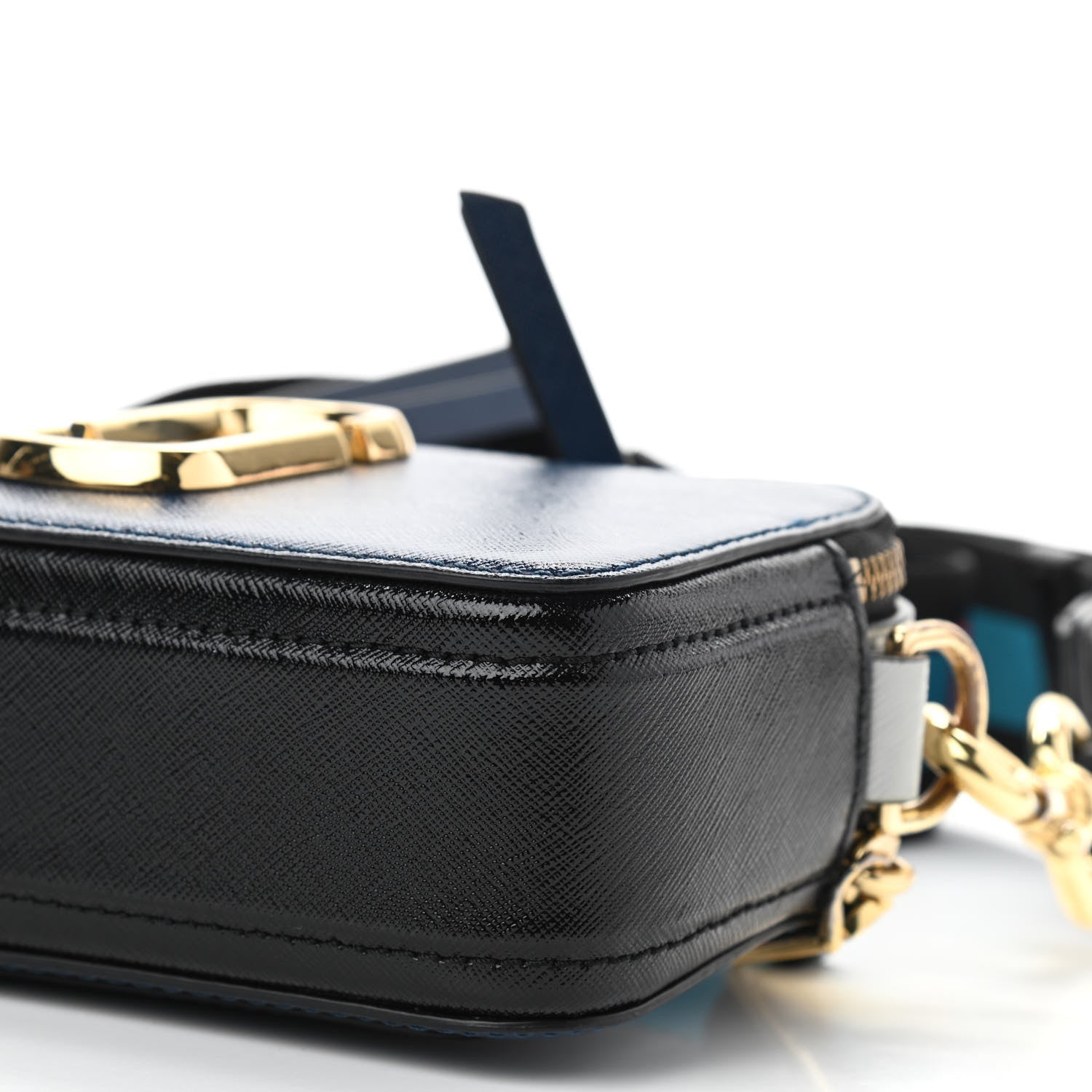 Marc Jacobs Saffiano Small Snapshot Camera Bag Blue Sea 12 of 13