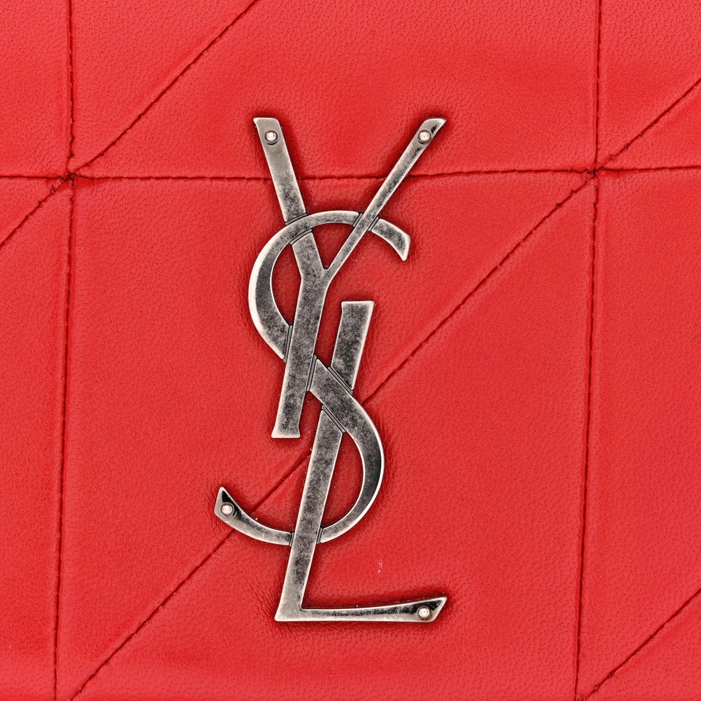 Lambskin Patchwork Monogram Small Jamie Rouge Eros
